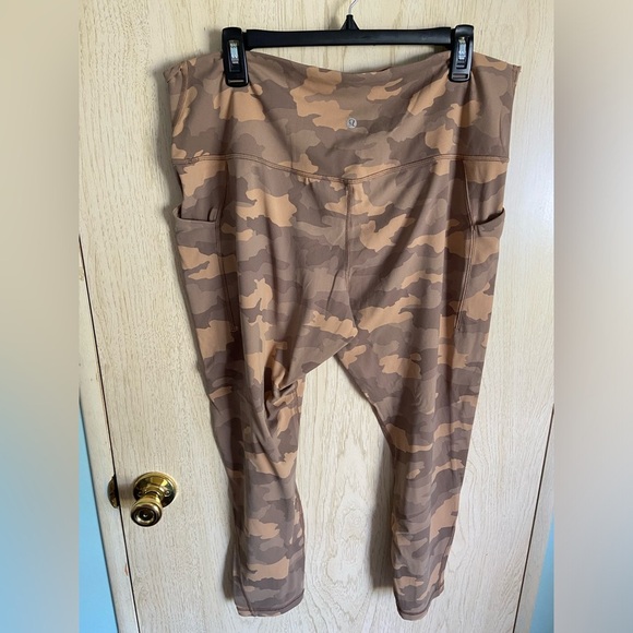 lululemon Align High-Rise Pant with Pockets 25 Camo Beige Size 18 - Picture 4 of 9